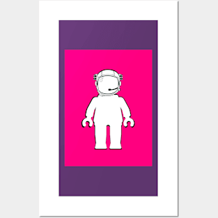 Banksy Style Astronaut Minifig, Customize My Minifig Posters and Art